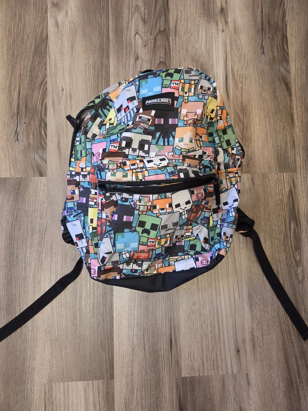 Minecraft Multicolor Pixel Characters Backpack